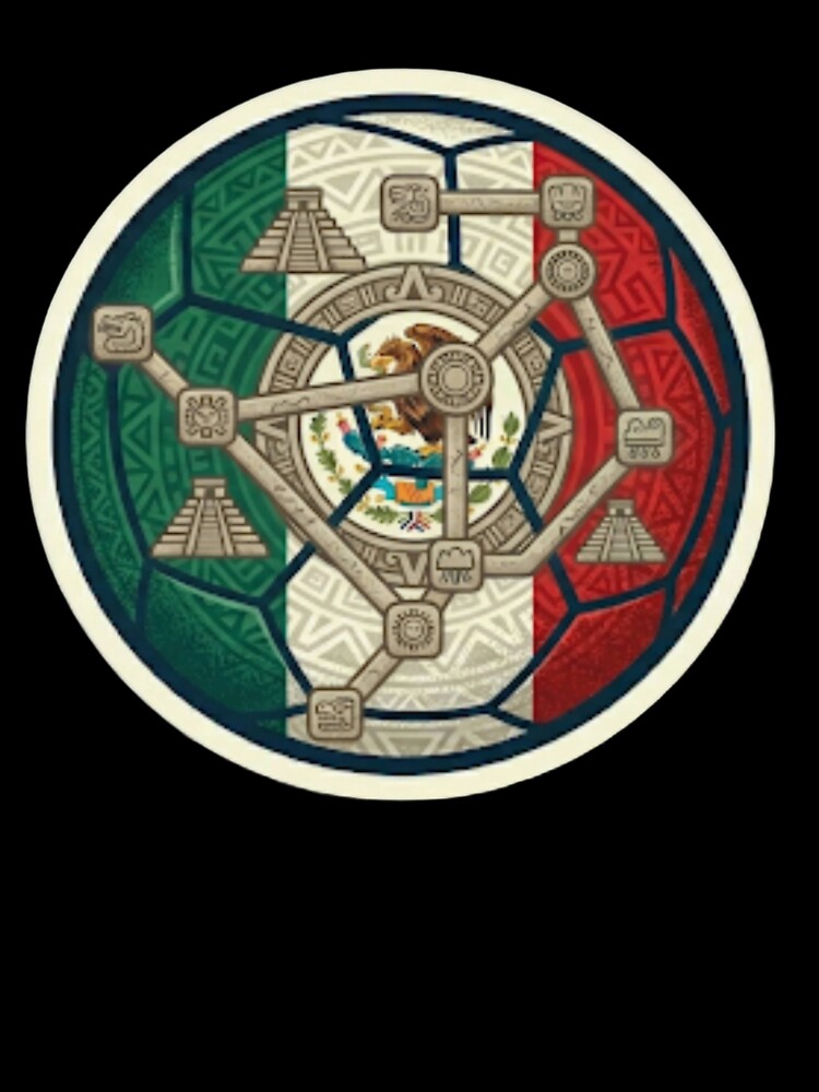 2026 Football Championship Host Nations Series - Artistic Heritage Soccer Ball - mexico by Sanatsalstile
