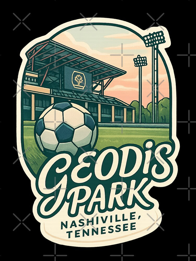 Geodis Park Soccer Field with Nashville Skyline by Places On Earth