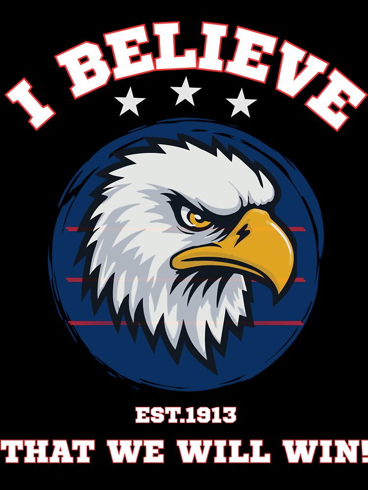USA Soccer T-Shirt | I Believe That We Will Win | USMNT American Eagle Football Graphic Tee by WildTrace