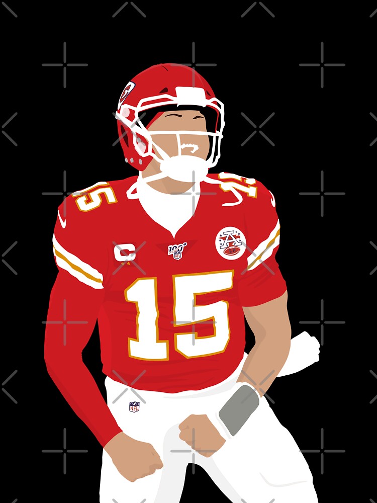 Patrick Mahomes football illustration by ArlemUnivers