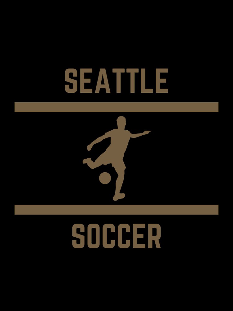 Gold Color Seattle Soccer by IssaraStudio