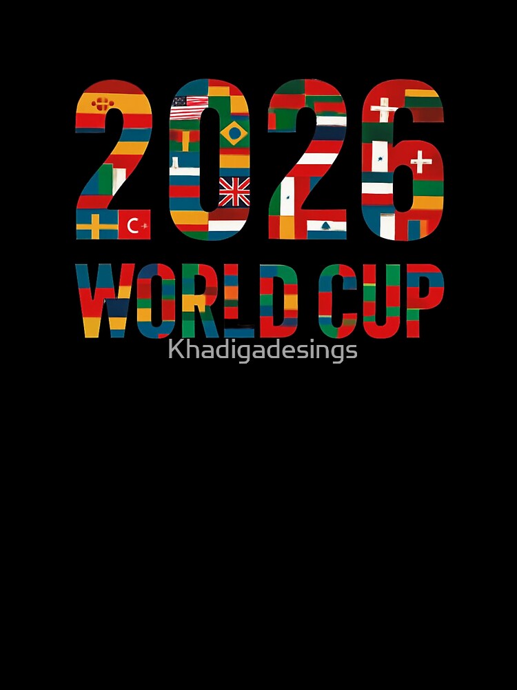 2026 World Cup Flags Typography by Khadigadesings
