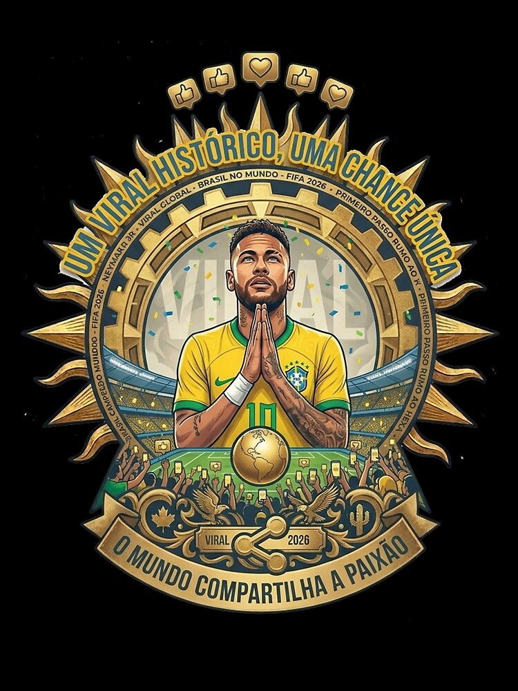 Neymar Jr 10 Brazil Football Um Viral Historico | Brazil Football Fan Art by iamamiraj