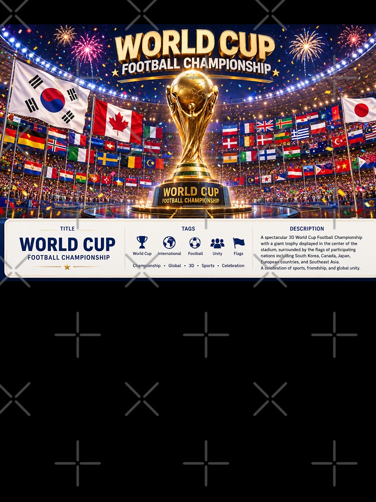 Global Soccer Celebration 2026 – United Nations 3D Festival  Label by PaintMeWorld