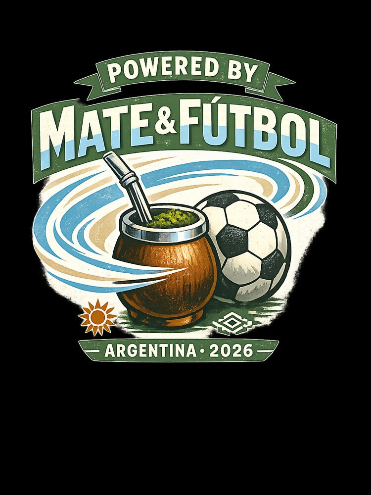 Argentina Football 2026 Powered By Mate & Fútbol by rebuZZ-Apparels-The Minimalistic Buzz