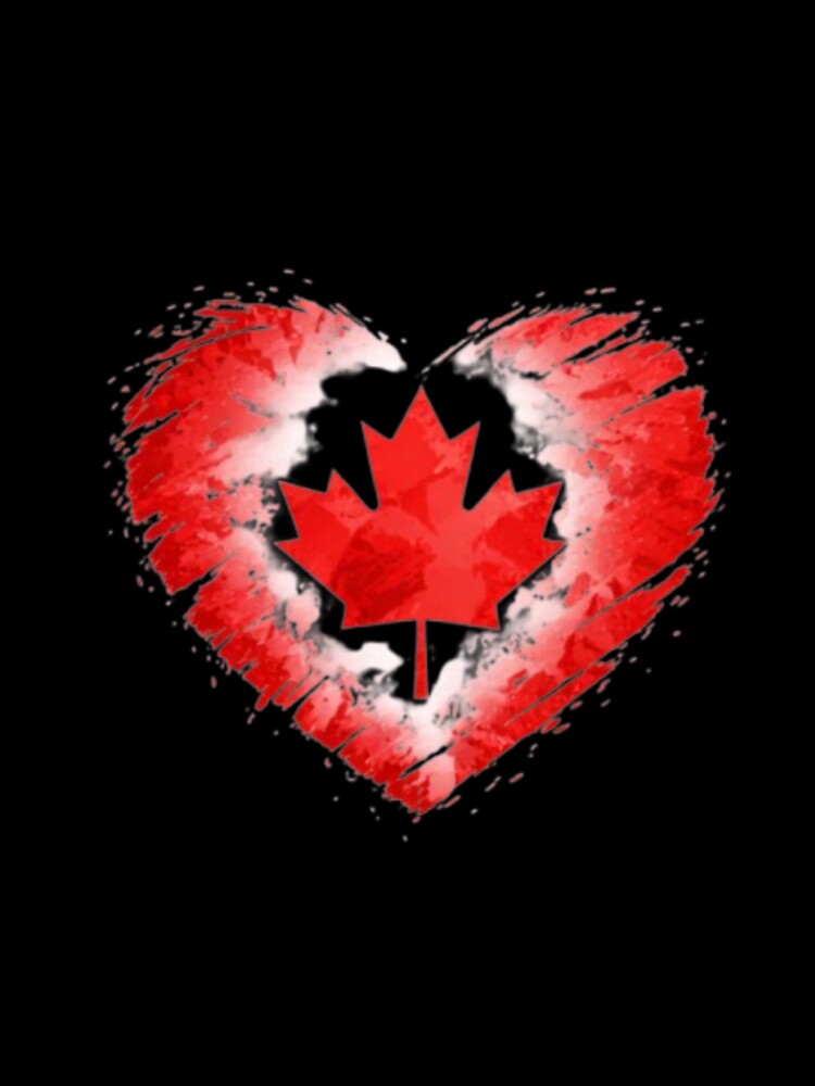 Canada Heart Flag T-Shirt | FIFA 2026 Canadian Soccer Fan Tee by YASboutik