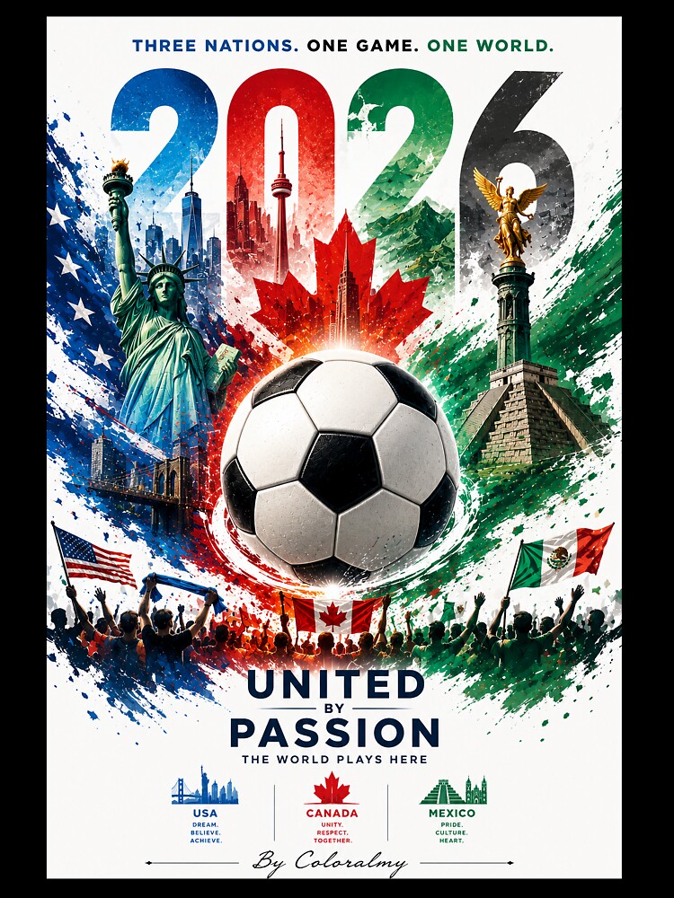 United by Passion 2026 | International Football Art. By COLORALMY by Coloralmy