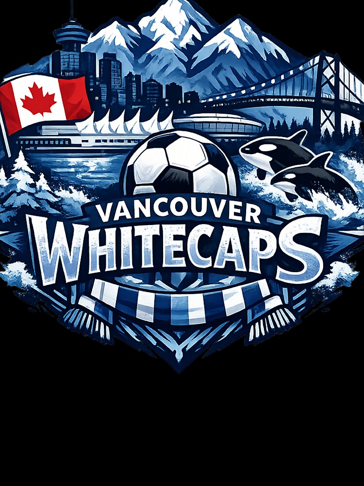 Vancouver Whitecaps Soccer Design Canada Football Fan Shirt Mountain Skyline Orca Graphic MLS Inspired Gift by GarnerSupplyCo