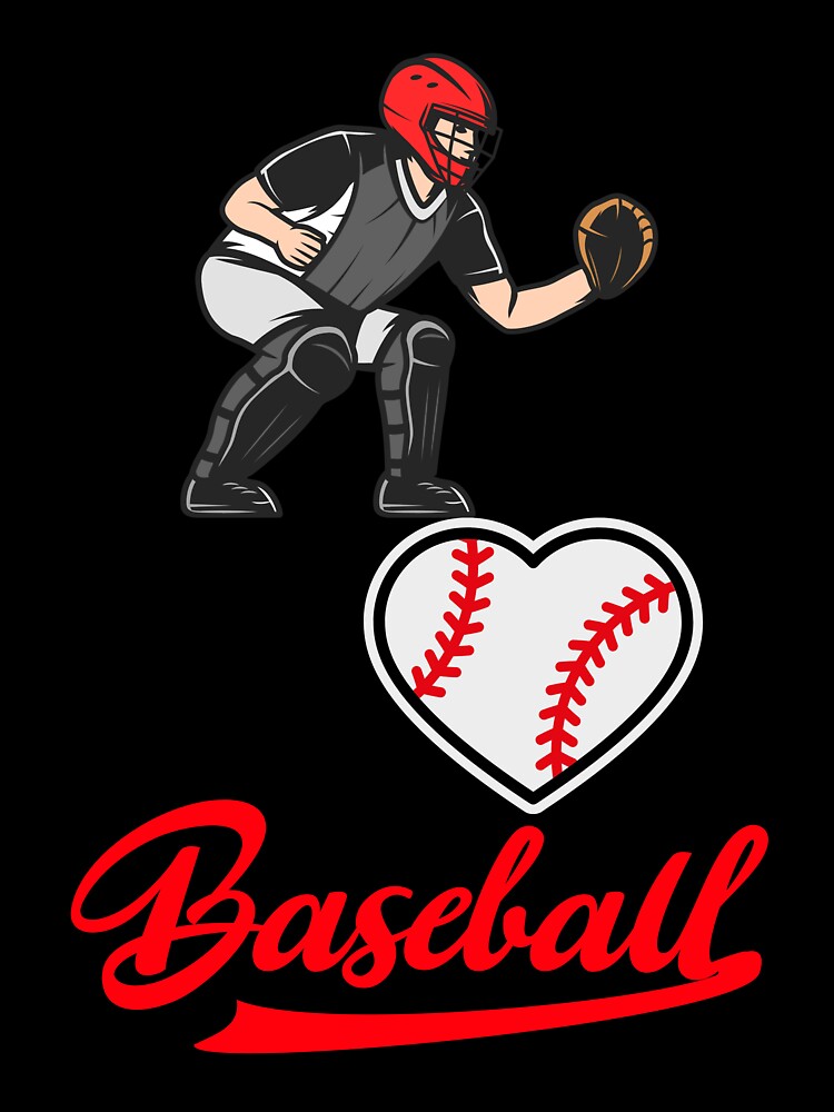 Love Baseball, Ball, Foul, catcher Homerun by MaxiiMerch