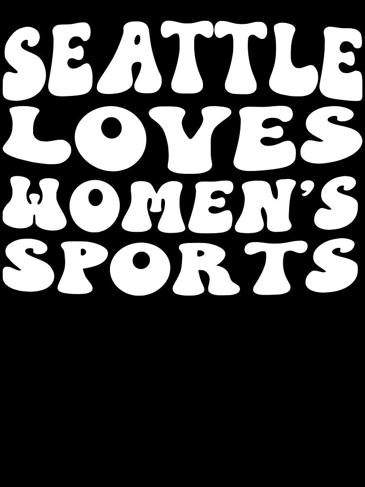Seattle Loves Women's Sports Groovy by coffeepolicy
