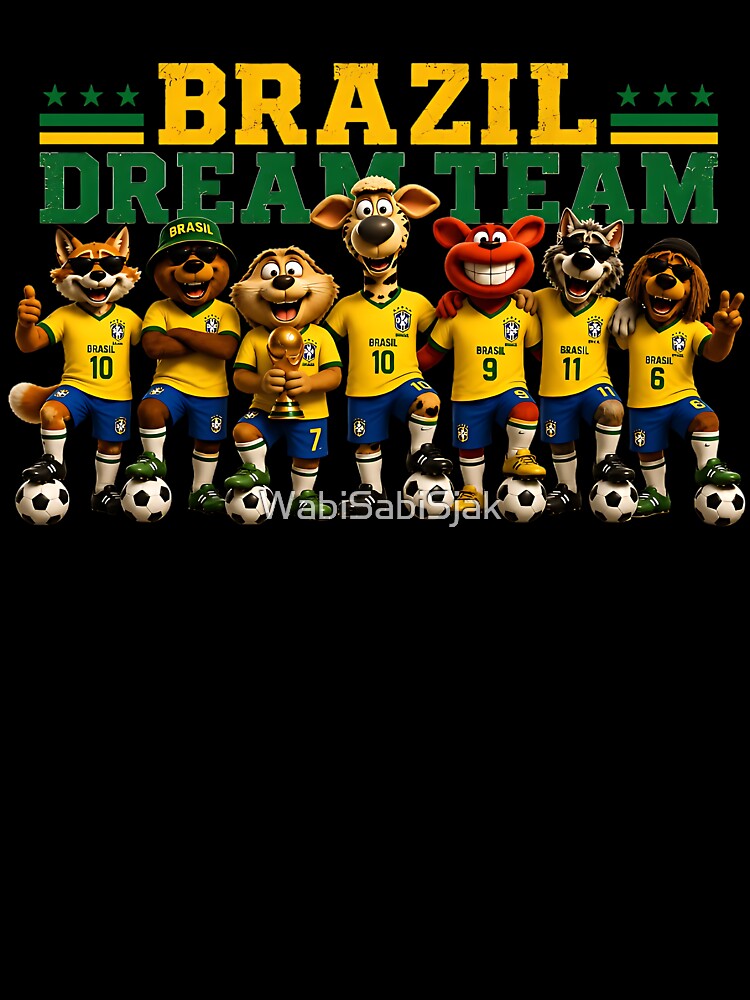 Funny Brazil Soccer Dream Team by WabiSabiSjak