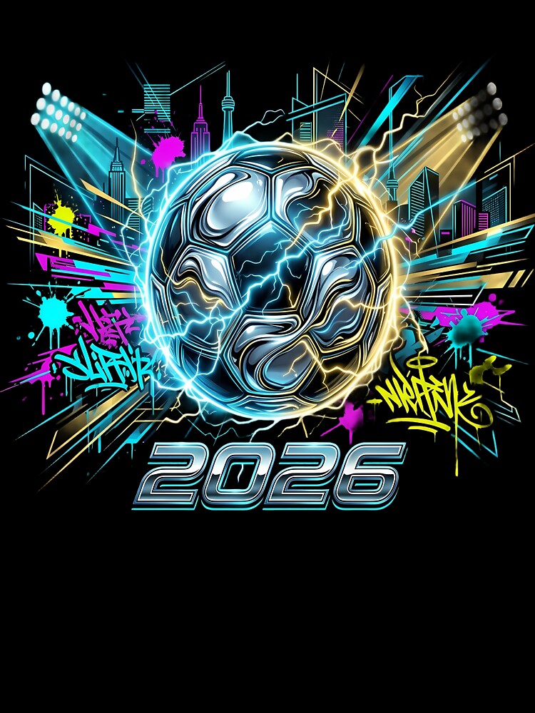 2026 Urban Soccer Elite - Futuristic Neon Football Championship Design by SupernovaNote