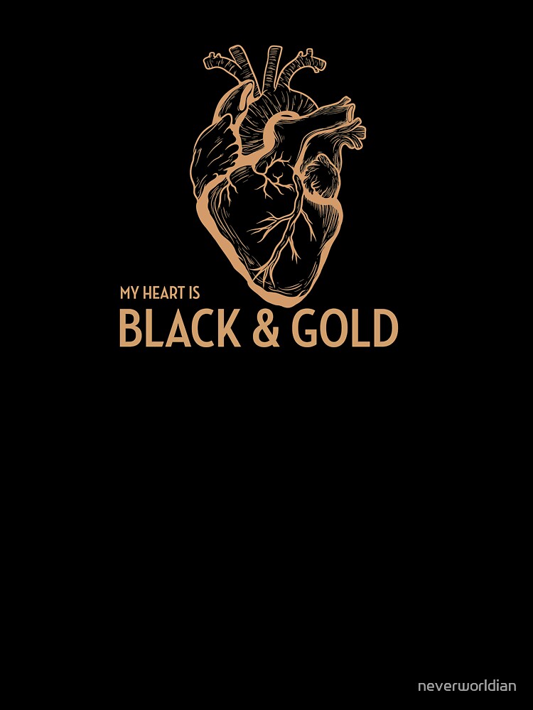 My Heart is Black and Gold LAFC Los Angeles Football Club by neverworldian