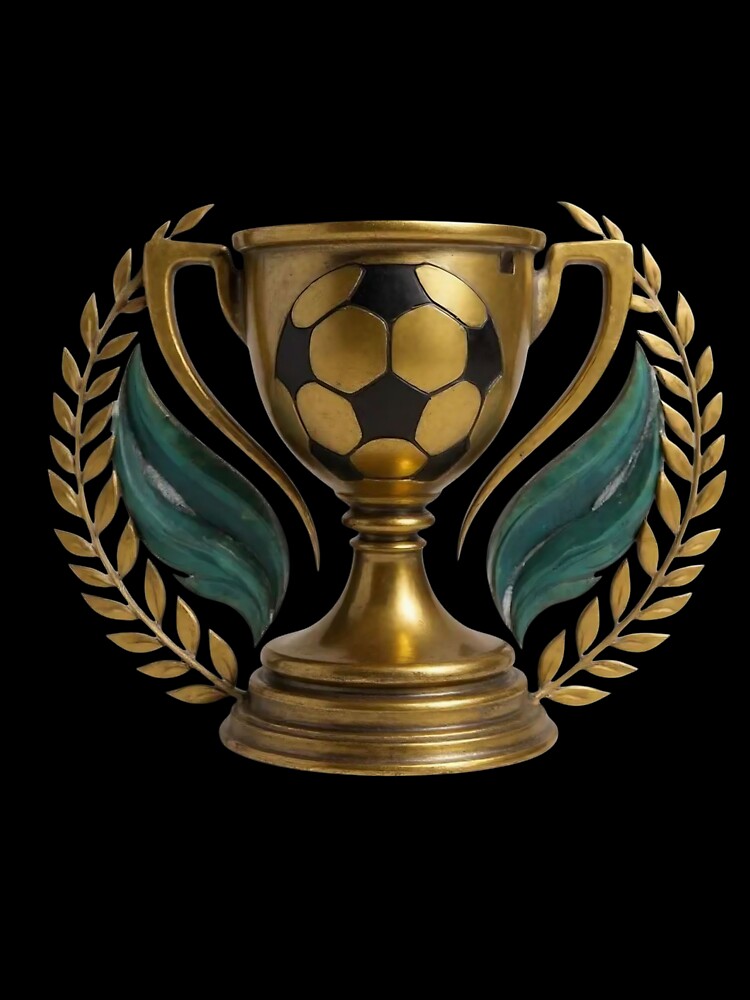 Realistic Football Trophy 2025-2026 - Classic Soccer Award Design, fantasy football Trophy Winner by TheGaliyaStudio