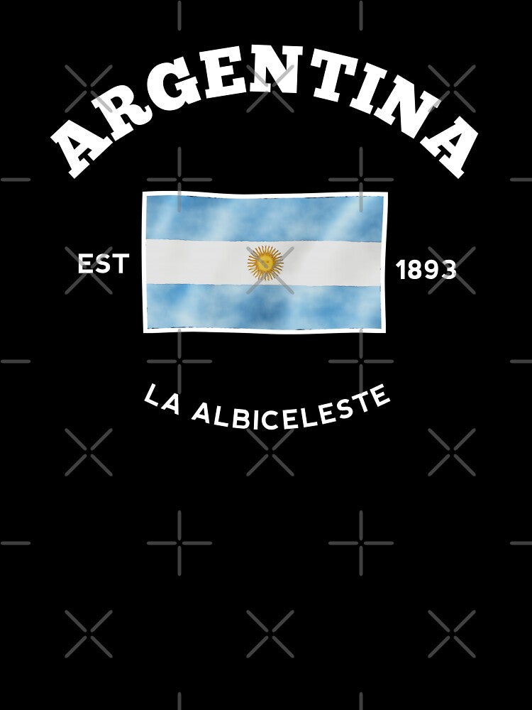 Argentina Football Vintage Athletic Aesthetic - Classic Retro La Albiceleste by sam0471