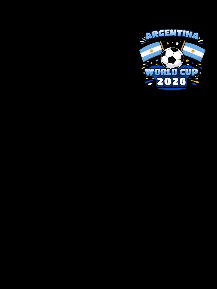 Argentina World Cup 2026 Shield  Minimal Football T-Shirt Design by Ramkumar2025