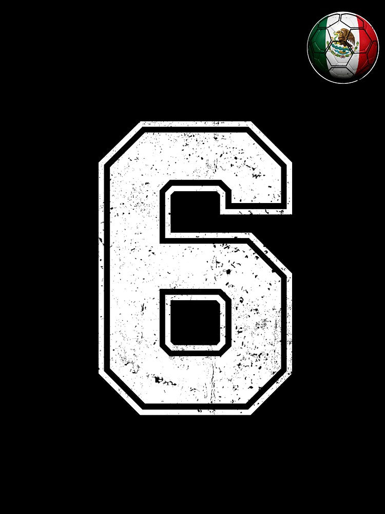 Number 6 Canada Flag Football Fan by BernoNickel