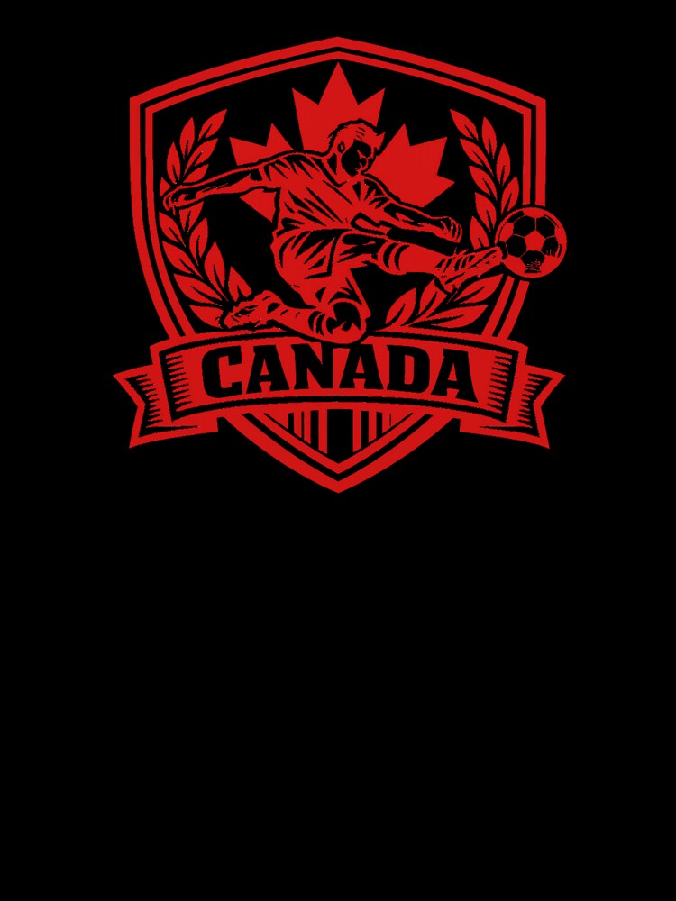 Canada Soccer Crest Shirt – Maple Leaf Football Player Graphic, Canadian Pride Sports Design by JonelCrafts