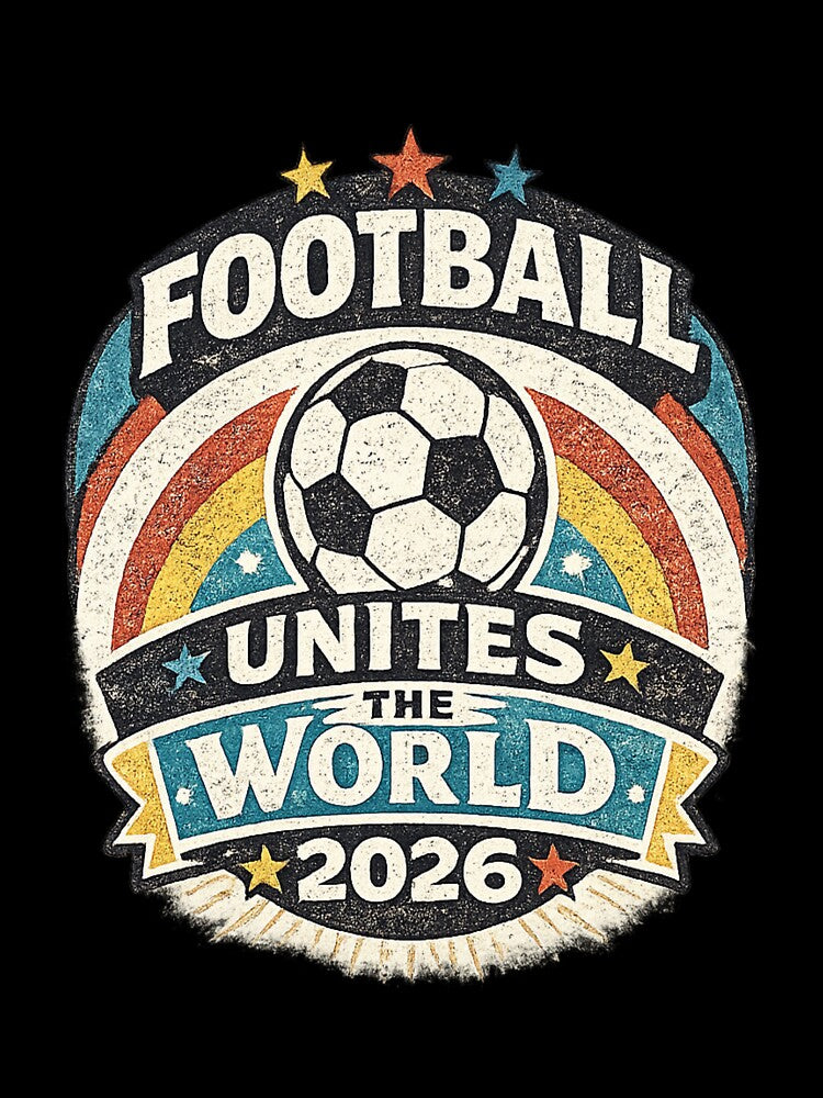 Football Unites The World 2026 | Retro Vintage Soccer Fan Design by ArthUpscale
