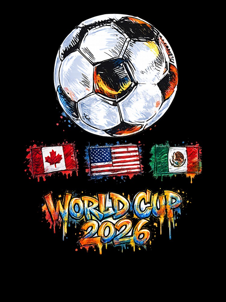 World Cup 2026 Graffiti Soccer Design – USA Canada Mexico Football Art by MattyManiac