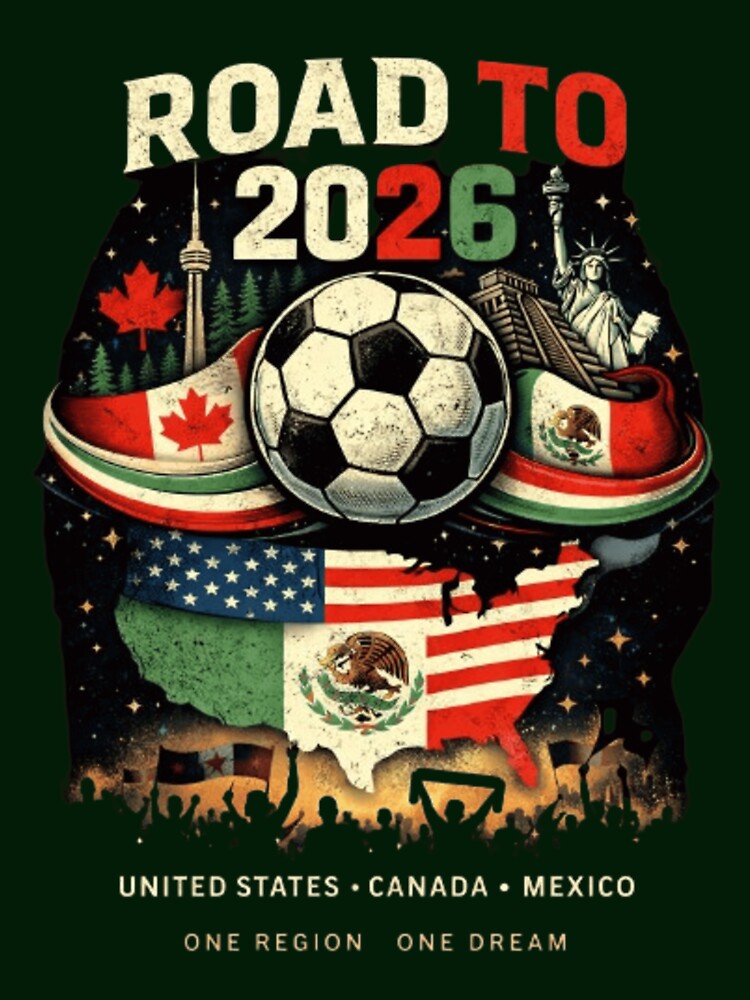 Road to 2026 Soccer T-Shirt – North America Football Fan Design – USA Canada Mexico Vintage Sports Graphic by Scouts4ever