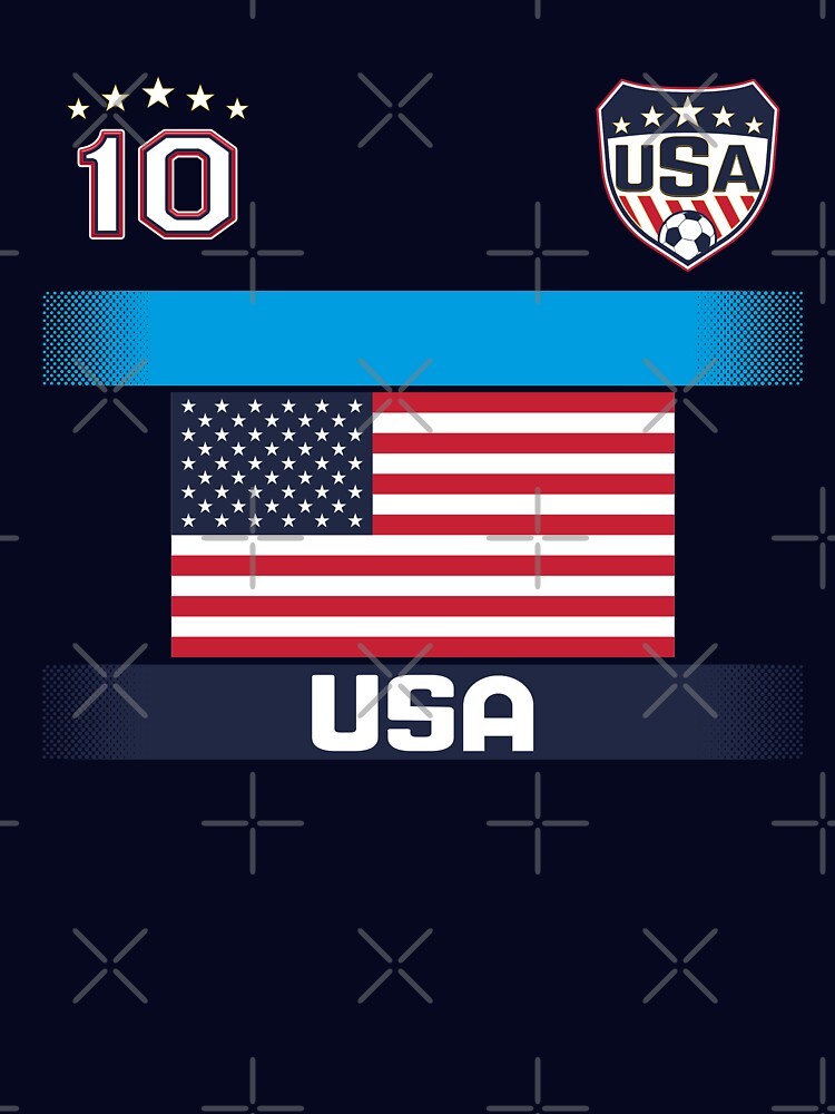 USA Football Soccer Design with National Flag by fermo
