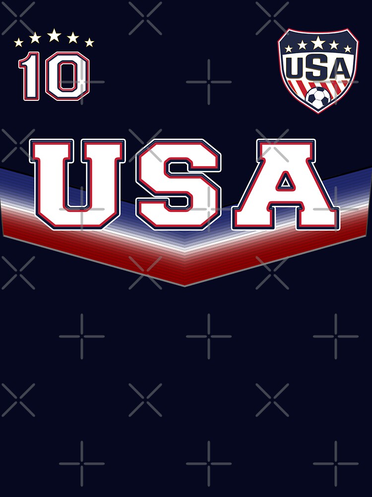 USA Soccer T shirt with Number 10 by fermo