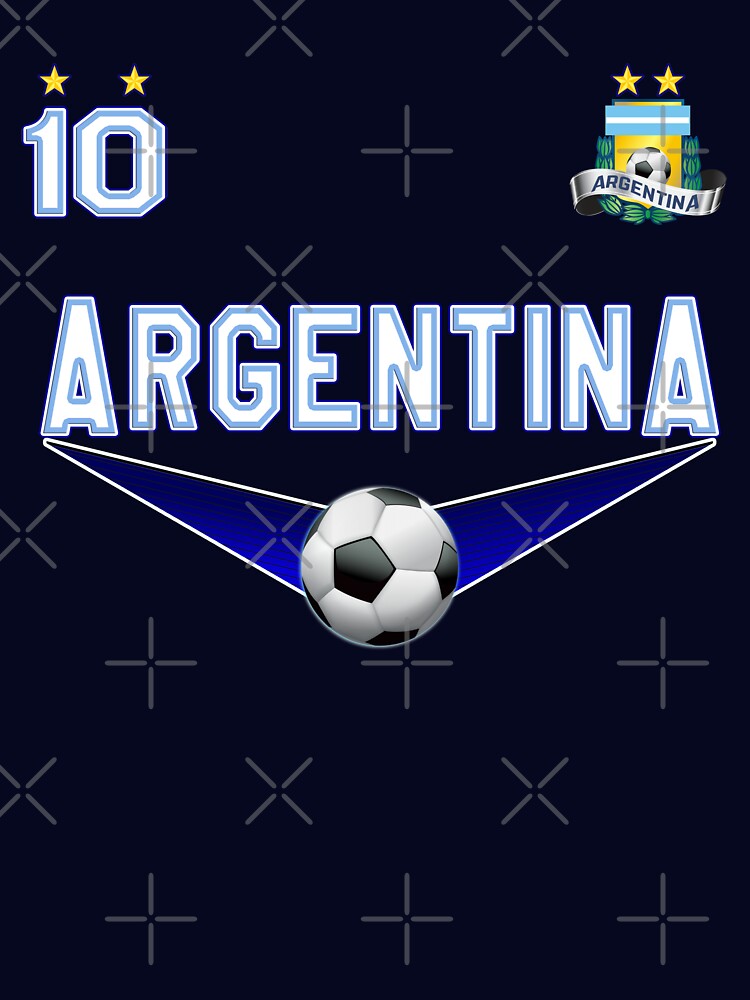 Argentina Soccer Design with number 10 by fermo