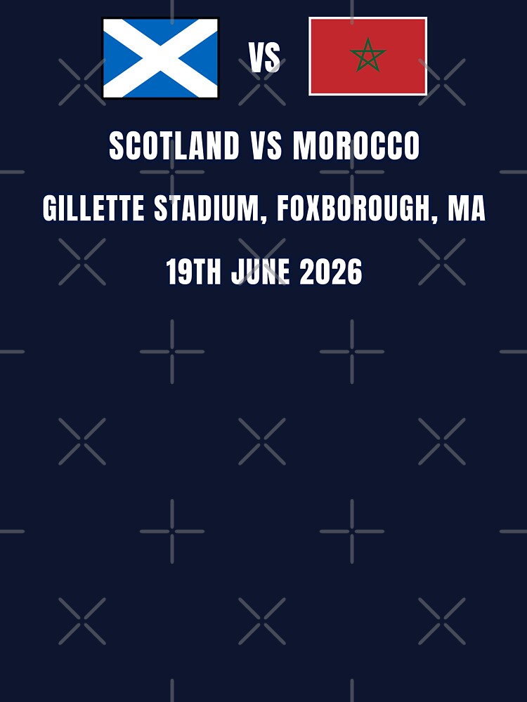Scotland vs Morocco 19 June 2026 – Football Match Design Foxborough by The Hairy Melon