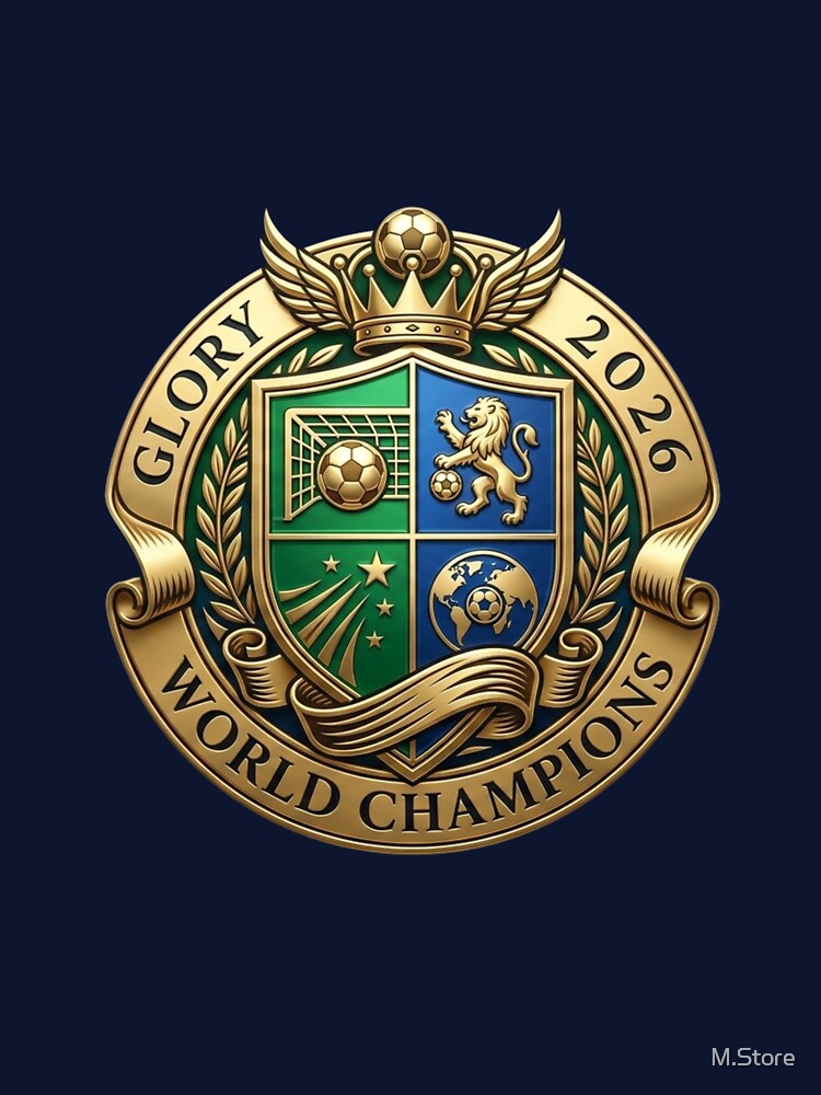 Glory World Champions Soccer Crest - Heraldic Football Emblem by M.Store