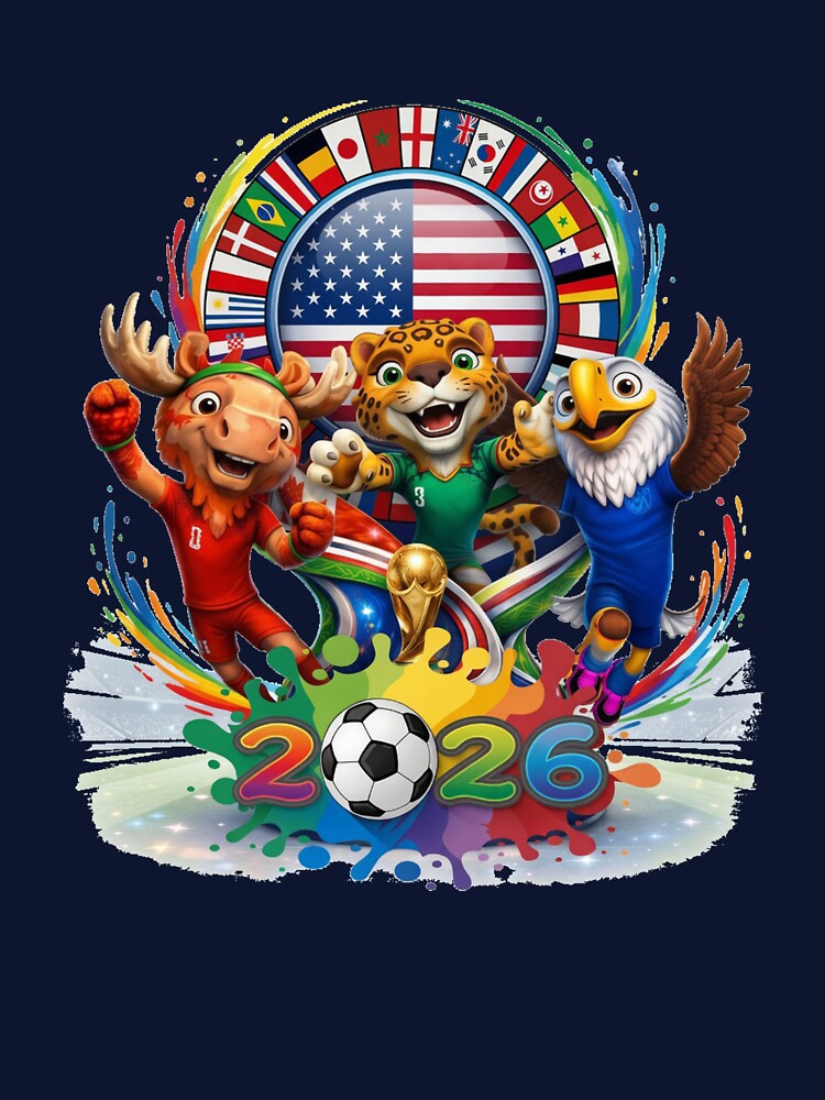 World Cup 2026 Soccer Mascots United Football Spirit by Hou$e of Art