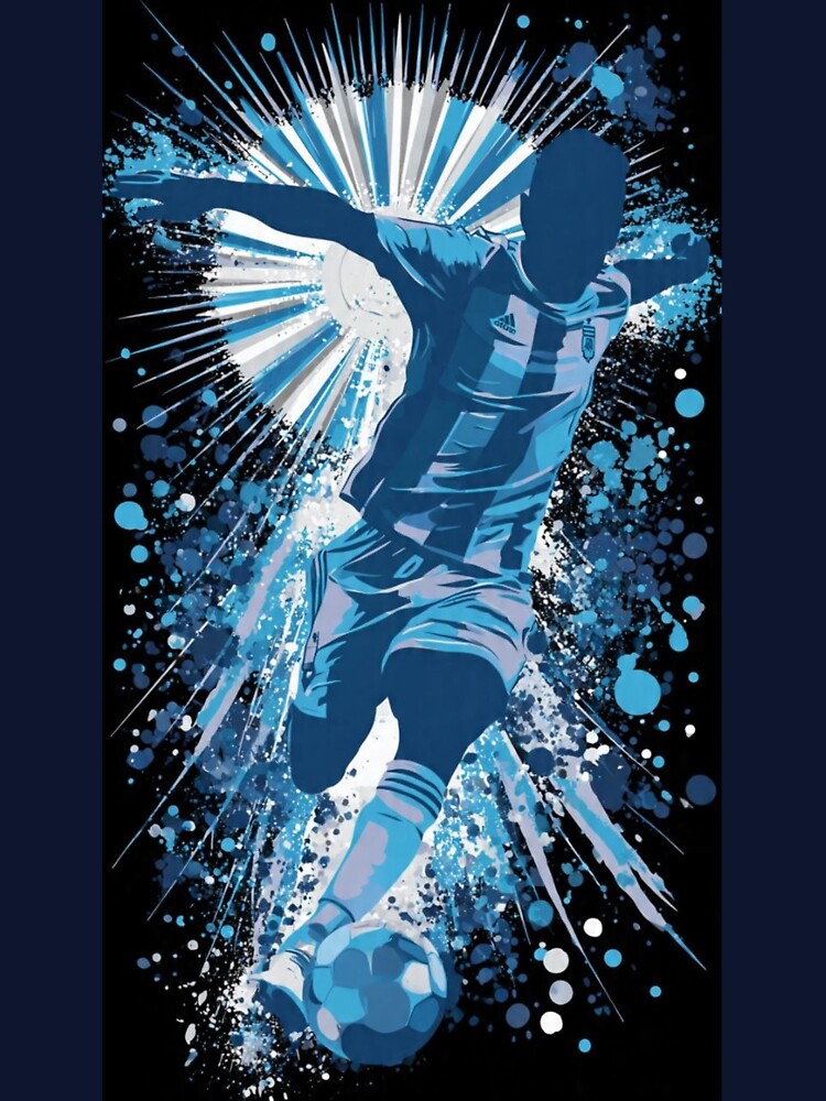 Vamos Albiceleste – Powerful Argentina Football Fan Tee Design by Nefi-stickers