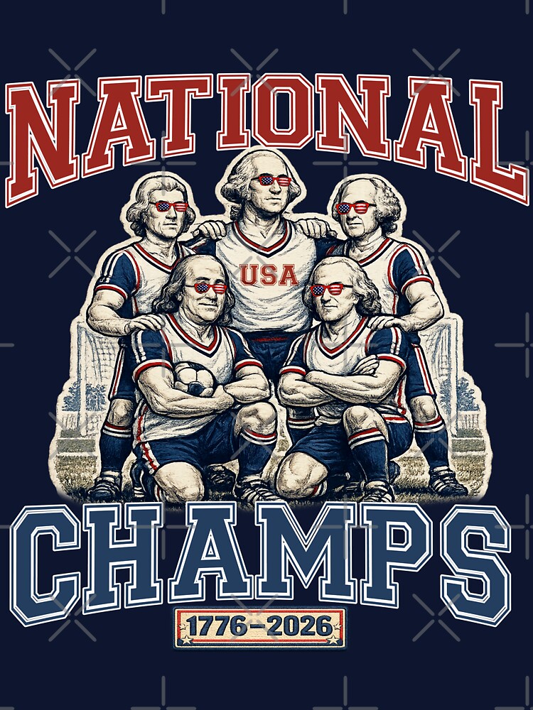 Founding Fathers Soccer Team USA Funny 4th of July America 250th Anniversary by Youngkev-arts