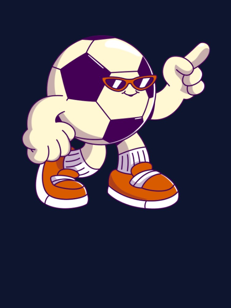 Cool Soccer Retro Cartoon Character by Spring Things