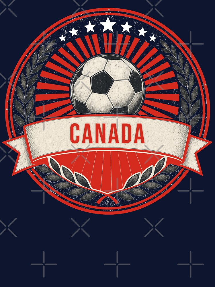 Canada Vintage Soccer Crest — Retro Canadian Football Badge Fan Emblem by icemanphotos