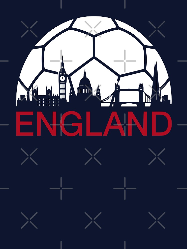 England Football Fan London Skyline Soccer Ball by Imaginationbeyond