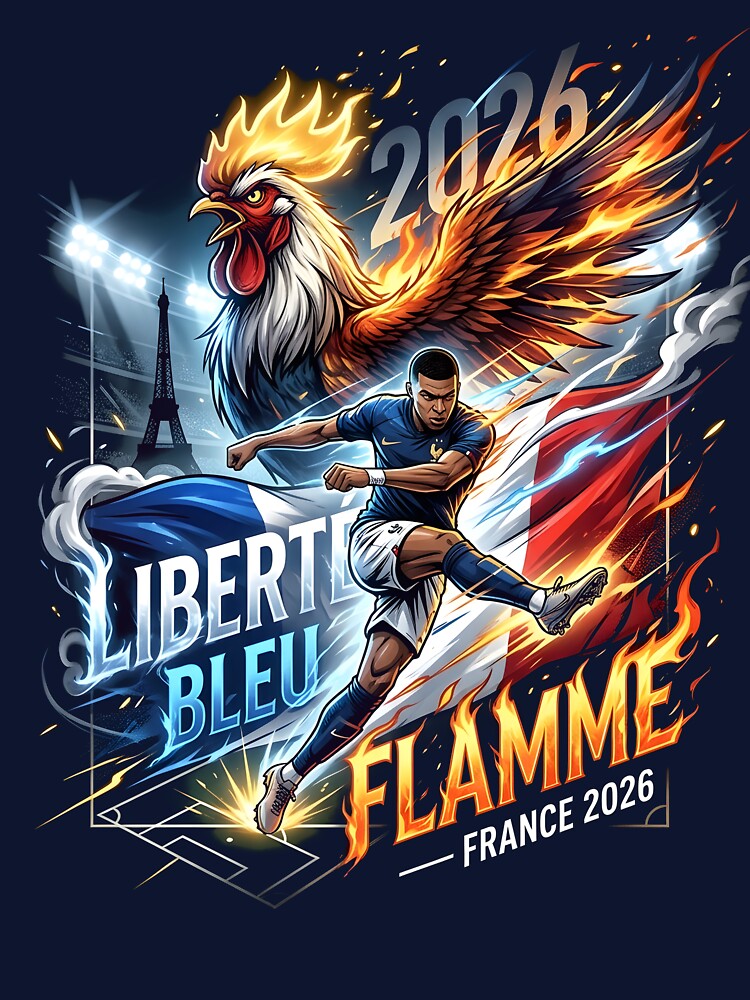 Liberté Bleu Flamme France - World Cup 2026 by VoidAnimeStudio