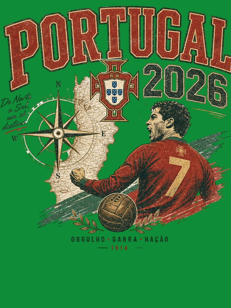 Portugal 2026 Football World Cup Glory | Seleção Fan Supporter Shirt by rushaib
