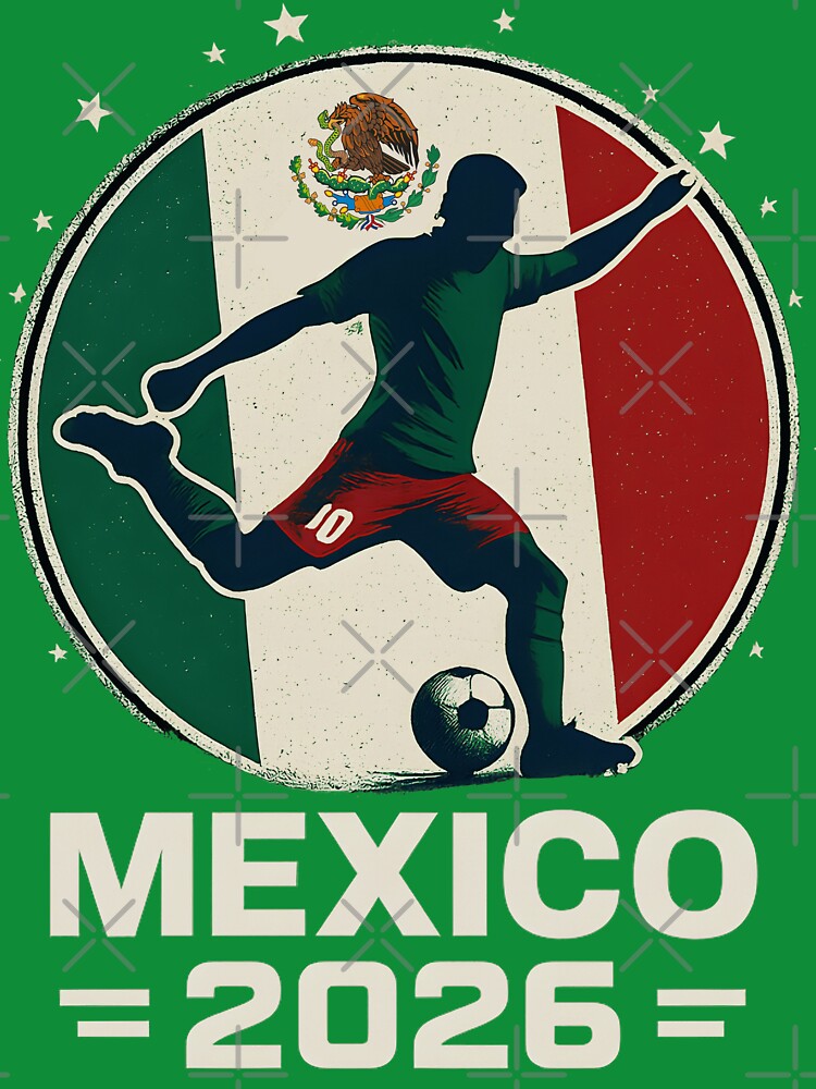 Team Mexico Flag Soccer Player 2026 by legendaryskins