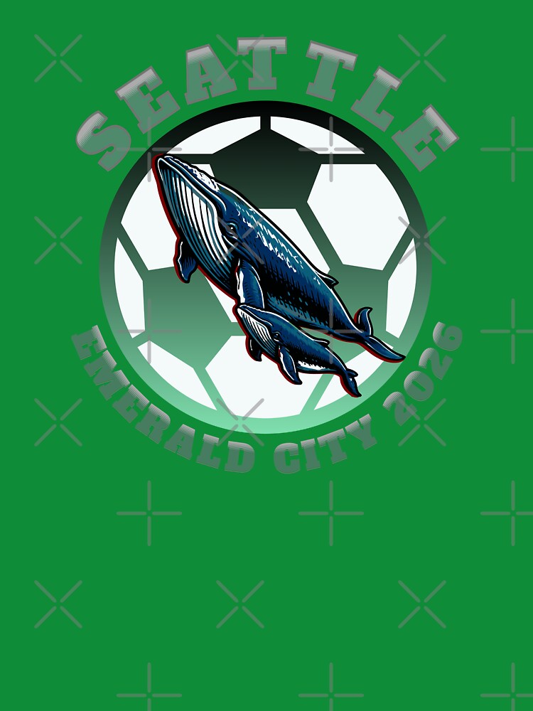 BLUE WHALES FOOTBALL (SOCCER) BALL GRAPHIC ART by MonsoonInkX