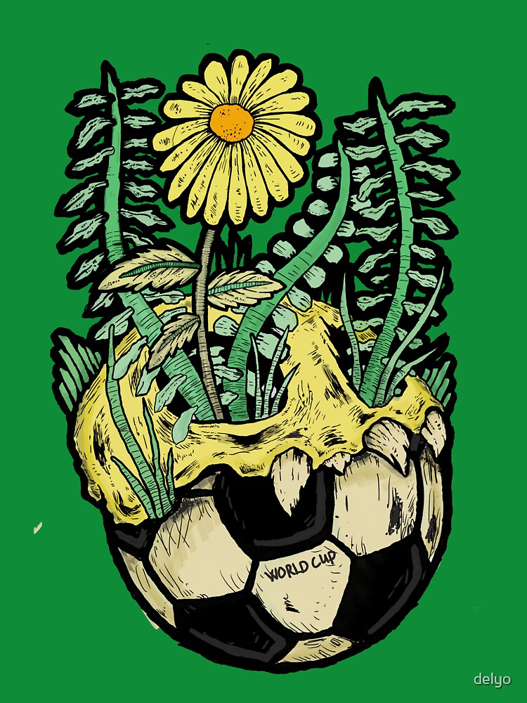 forever football fan skull and botany by delyo