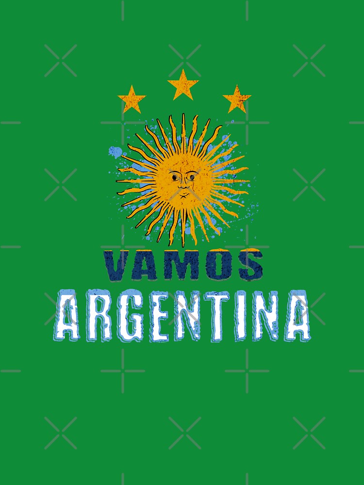 RETRO VAMOS ARGENTINA SHIRT  SUN OF MAY ALBICELESTE by MonsoonInkX