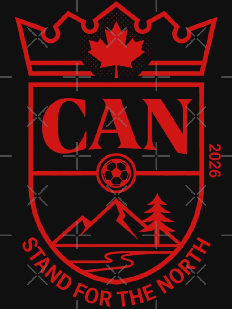 Luxury Canada Soccer 2026 – Stand For The North Maple Crown Crest by Inner Flame Studio