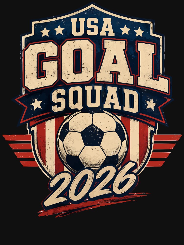 USA Goal Squad 2026 Vintage Soccer Fan Shirt by XYZ Studio