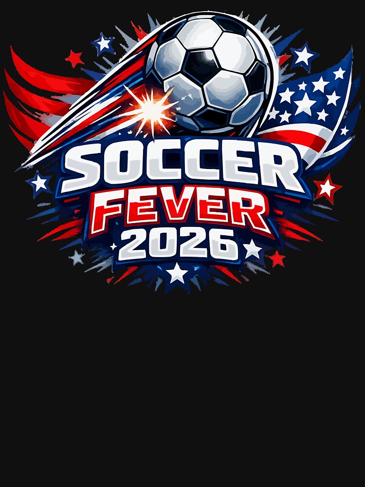 Stars Stripes Soccer Fever 2026 USA Fan by XYZ Studio