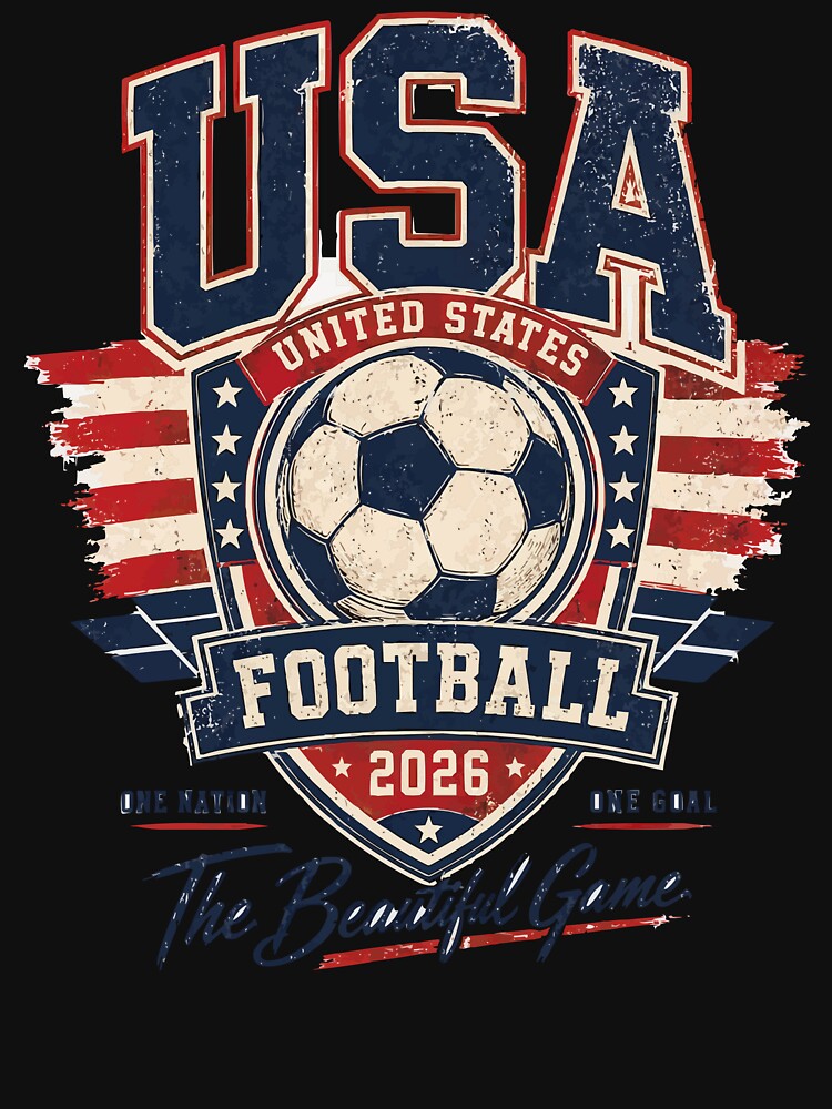 USA Football Energy 2026 Retro Sports by XYZ Studio