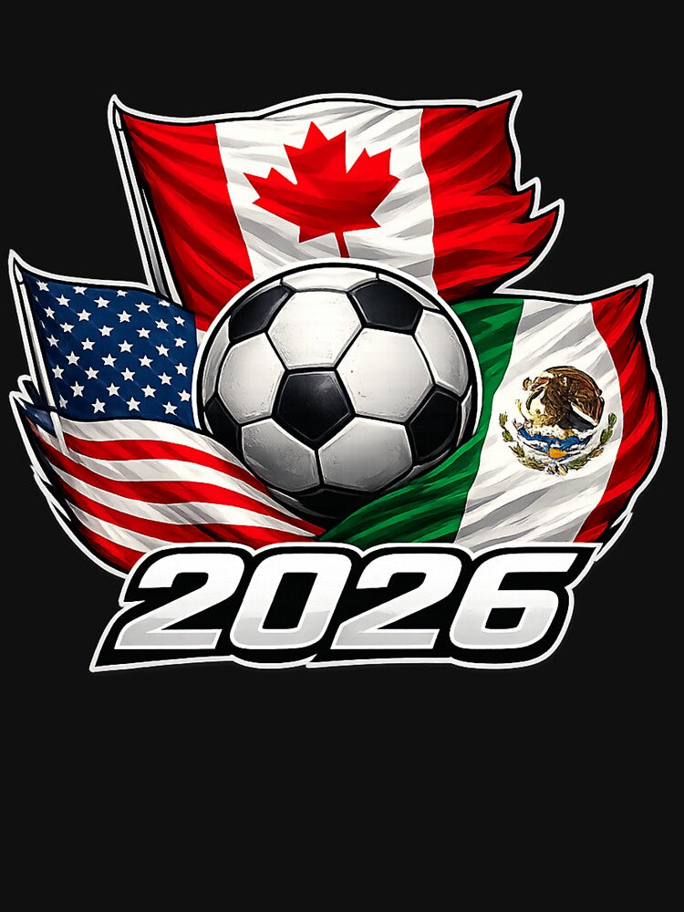 Soccer 2026 USA Canada Mexico – World Football Flags by MargaretaArt