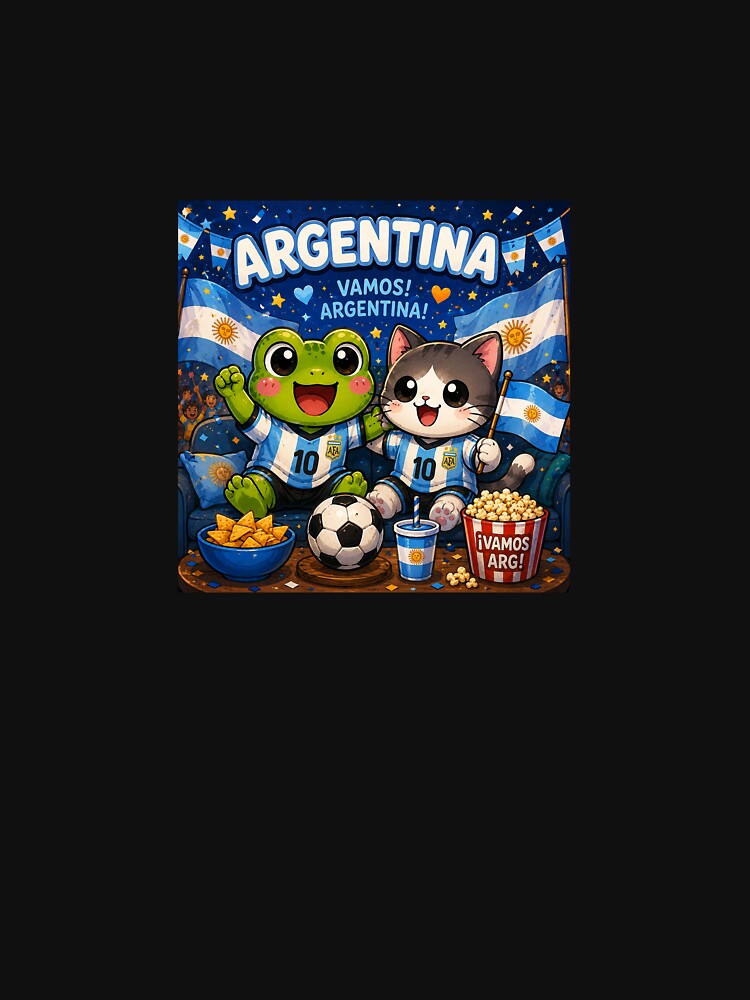 Cute Argentina Football Friends by QuirkNest Studio