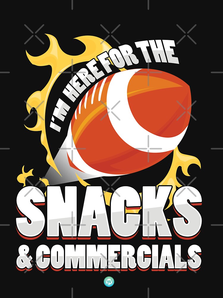 American Football - Snacks and Commercials Football Gift by woormle