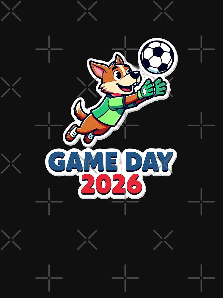 Miami Soccer Dog Design – Cute Puppy Football Fan Game Day Artwork by BrickByDream